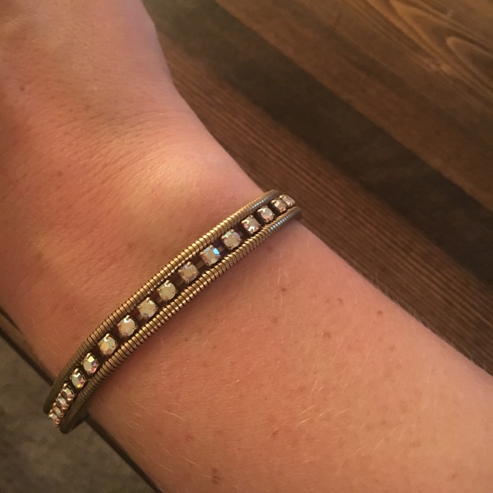 CLARA MINI BRACELET IN GOLD CRYSTAL